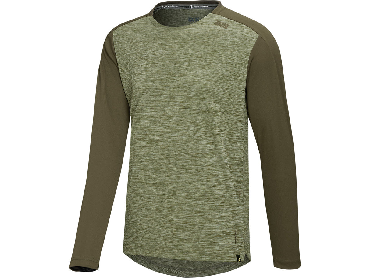 Flow X Kids Long Sleeve Jersey - Olive-Dark Olive