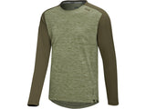 Flow X Kids Long Sleeve Jersey - Olive-Dark Olive