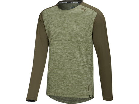 Flow X Kids Long Sleeve Jersey - Olive-Dark Olive