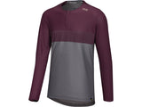Flow XTG Long Sleeve Henley - Graphite/Raisin