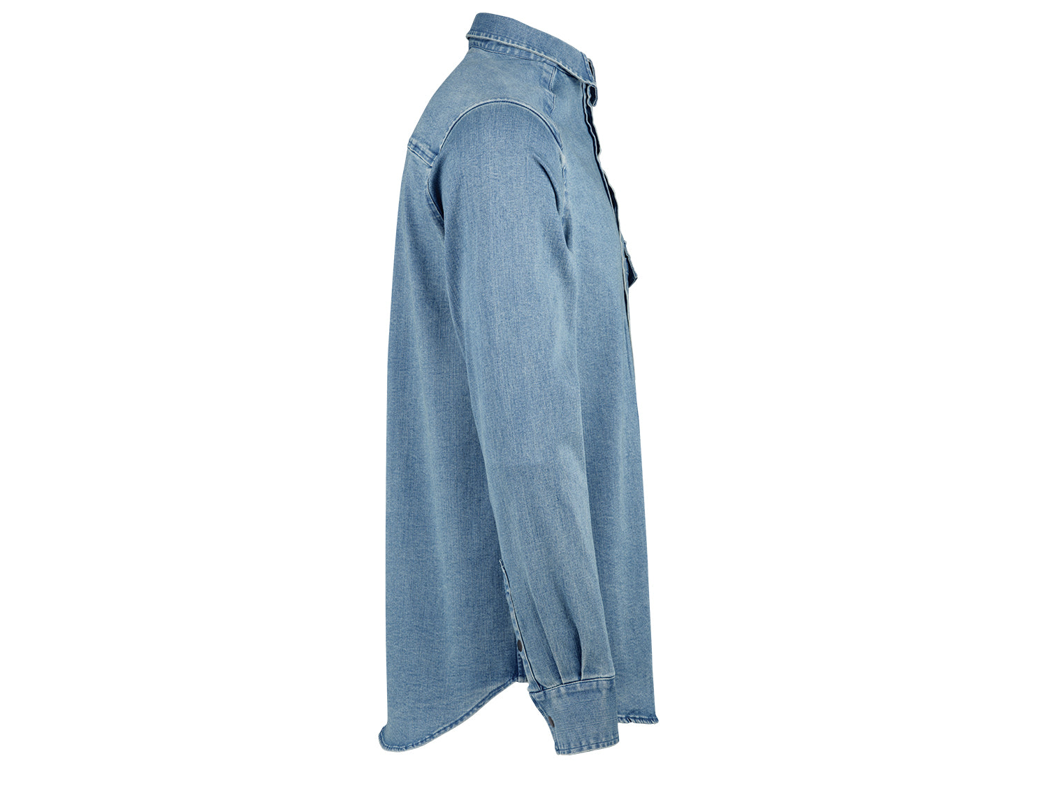 Carve Digger Organic Denim Shirt - Washed Blue