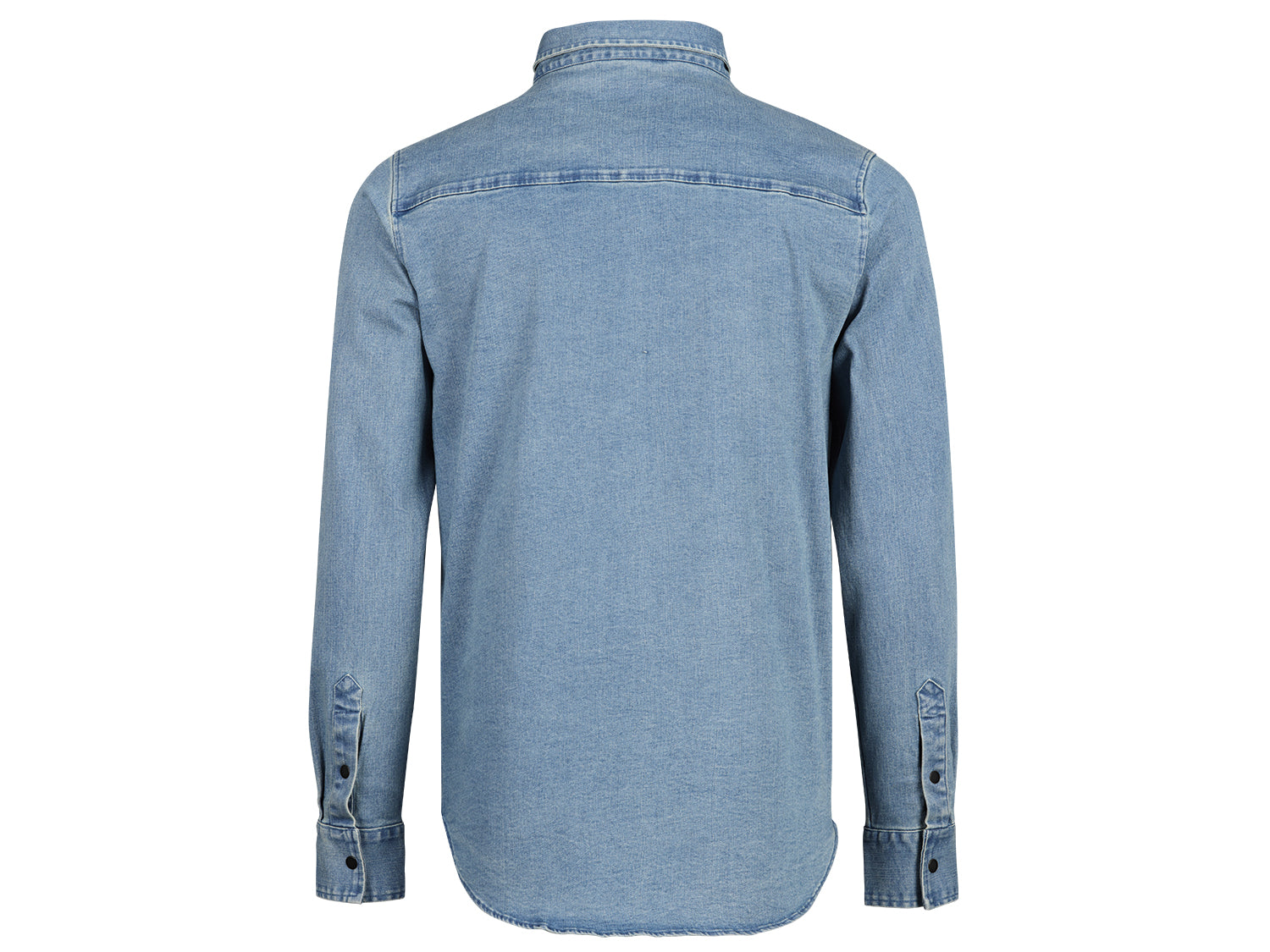 Carve Digger Organic Denim Shirt - Washed Blue