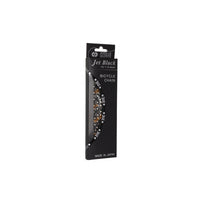 410 C JB/S 5-6 Fach Fahrradkette - Jet Black / Silber