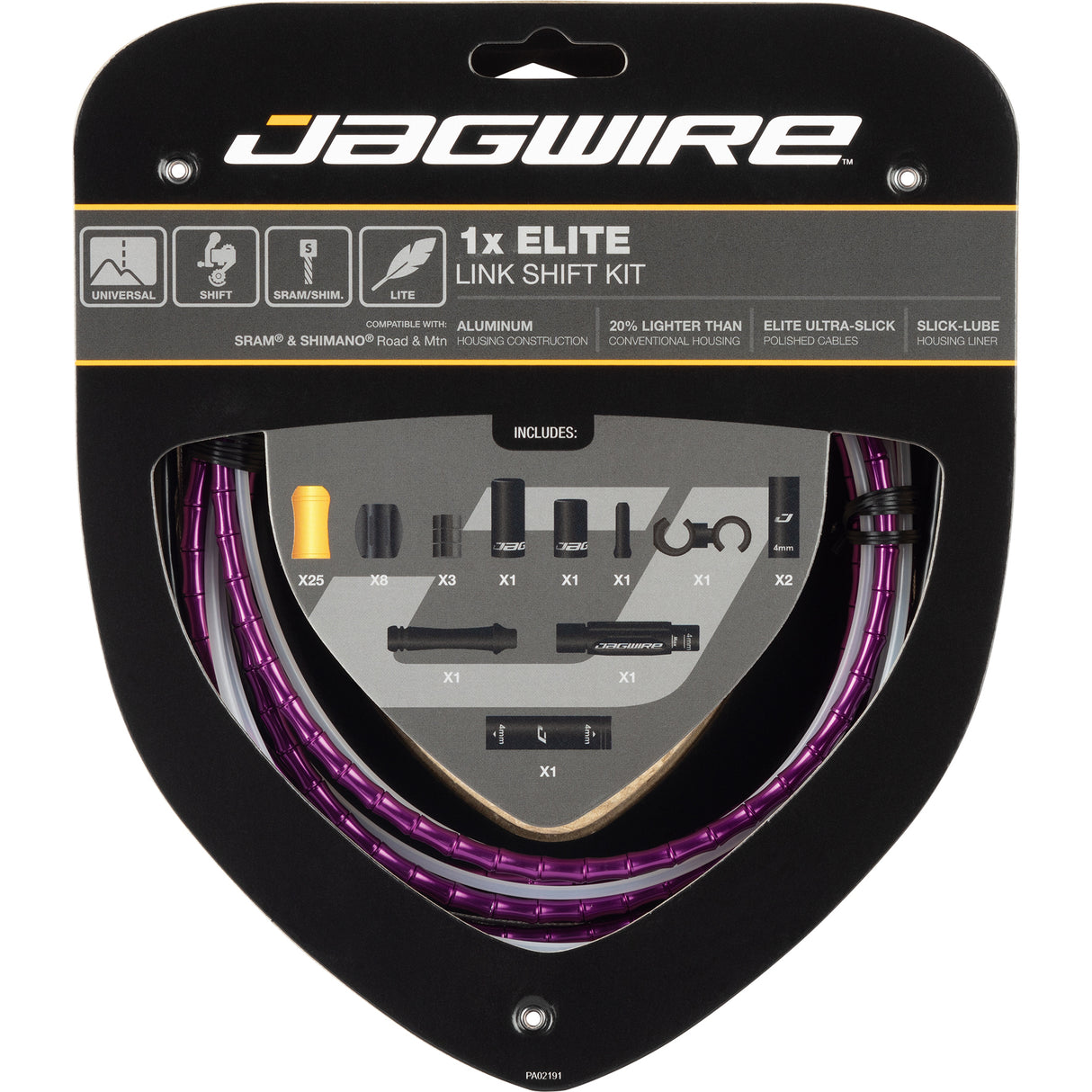 Schaltzugset Road & Mountain Elite Link 1x - lila