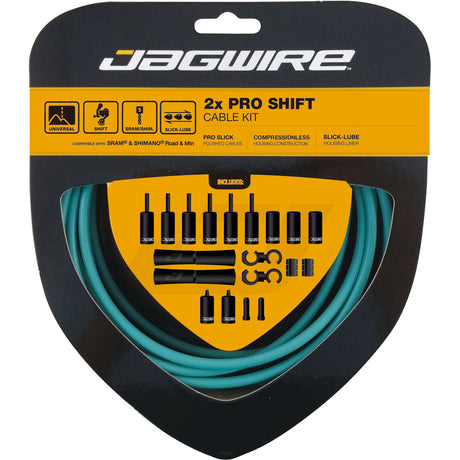 Schaltzugset Road & Mountain Pro 2x - Bianchi celeste