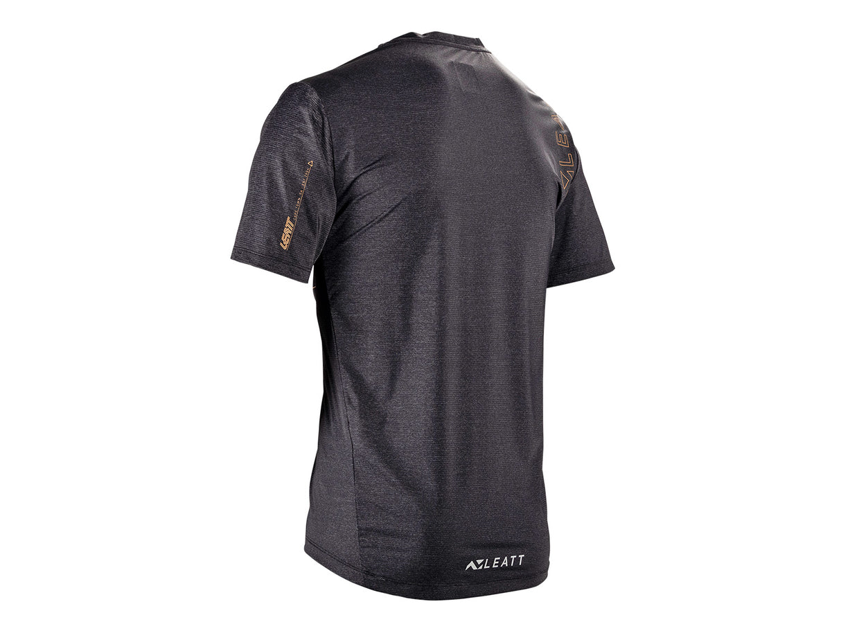 Leatt MTB Trail 1.0 X-Flow Short Sleeve Jersey - Black - 2025
