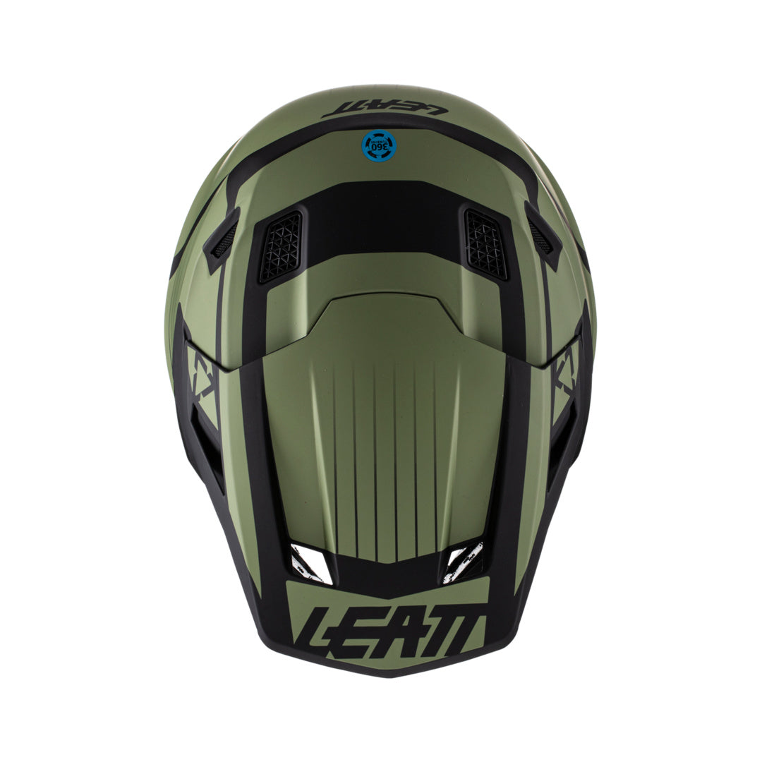 Helm inkl. Brille 7.5 V22 Graphic schwarz-grün