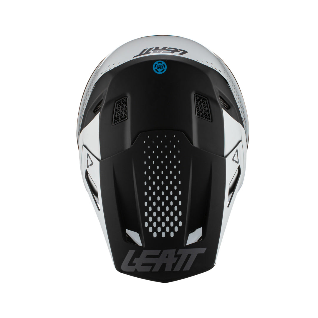Helm inkl. Brille 8.5 V22 schwarz-weiss