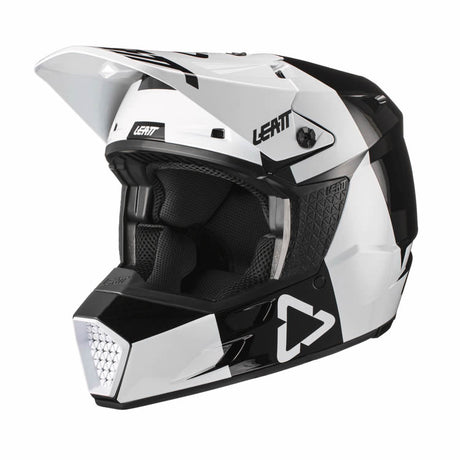 Motocrosshelm 3.5 V21.3 - weiss-schwarz