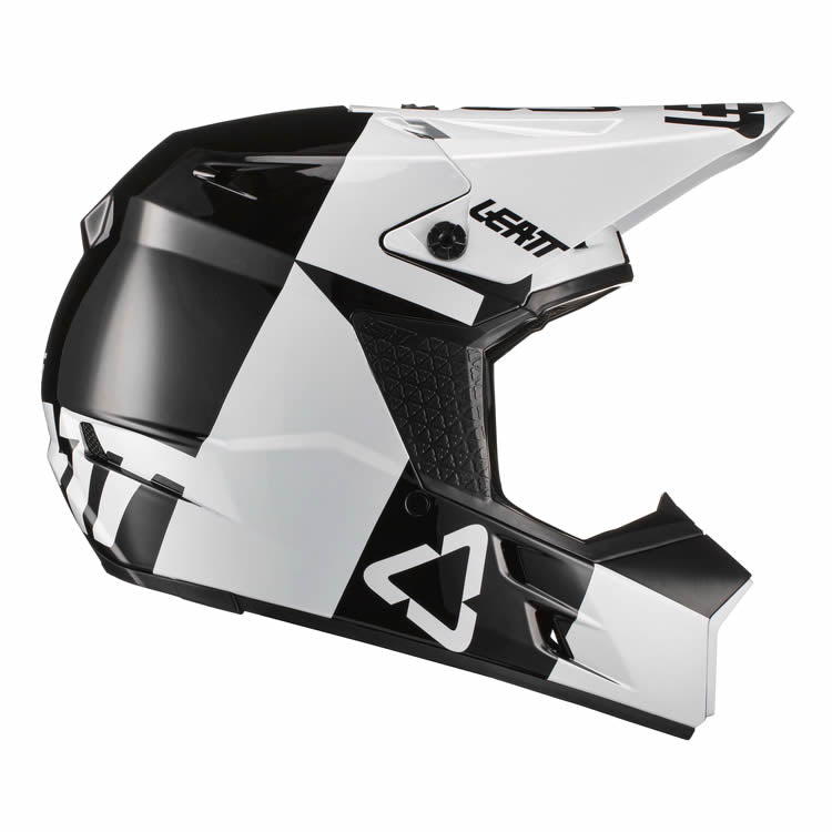 Motocrosshelm 3.5 V21.3 - weiss-schwarz