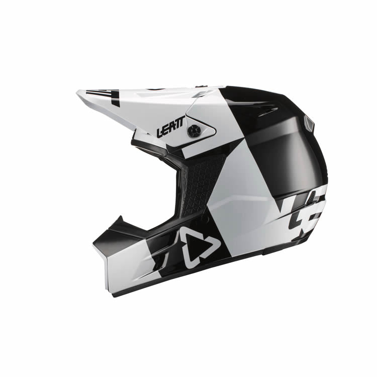 Motocrosshelm 3.5 V21.3 - weiss-schwarz