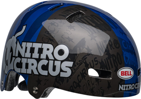 LOCAL Fahrradhelm - gloss navy/sliver nitro