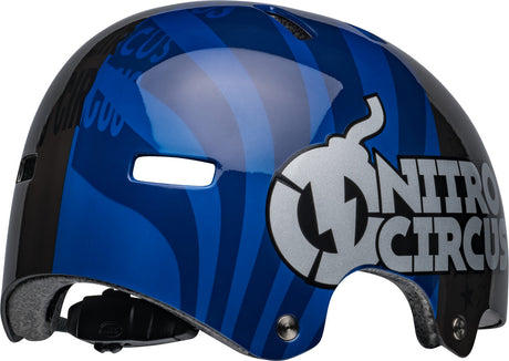 LOCAL Fahrradhelm - gloss navy/sliver nitro