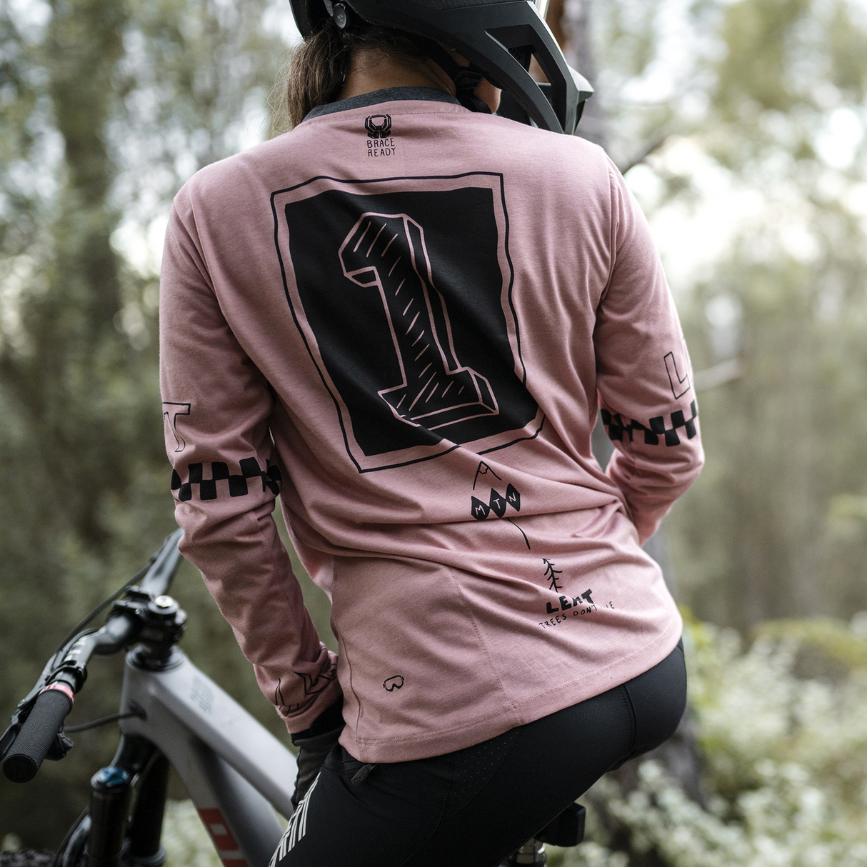 Jersey MTB Gravity 3.0 Long Sleeve Women - Dusty Pink