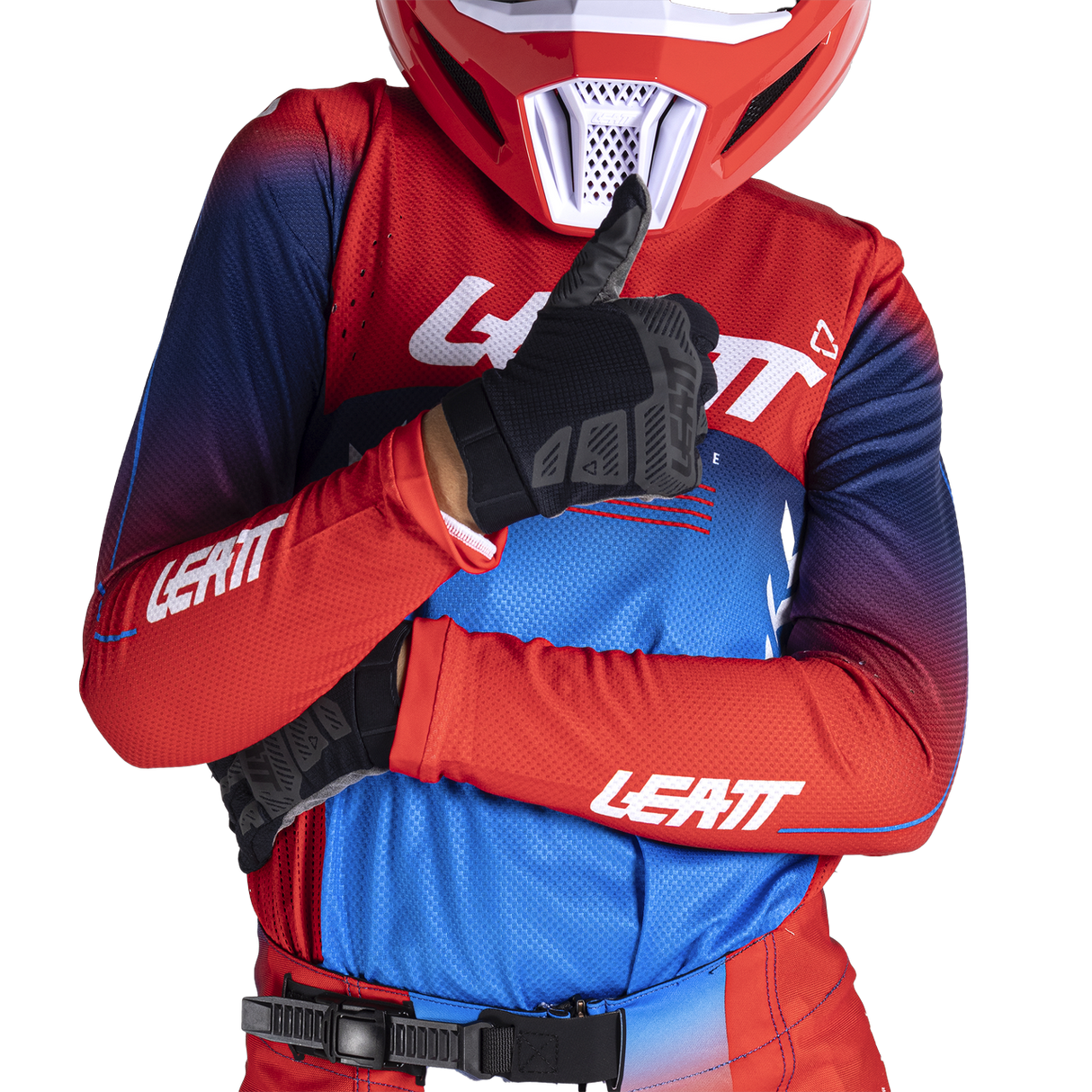 Jersey Moto 4.5 Jr - Royal Blue/Red