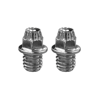 Pin Kit Pedals Diamond studs - 40pcs - stainless silver