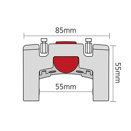 Lenkeradapter Universal - Schwarz