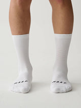Long Division Mono Sock - white