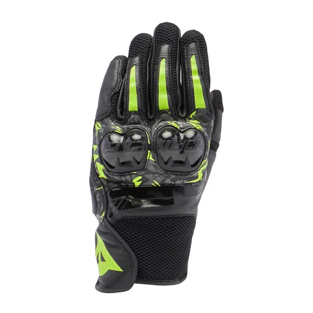 MIG 3 Unisex Lederhandschuhe - Black/Anthracite/Yellow-Fluo
