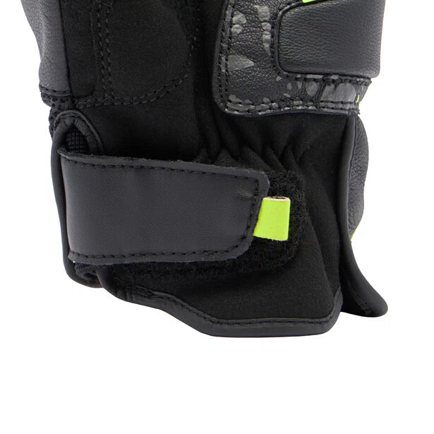 MIG 3 Unisex Lederhandschuhe - Black/Anthracite/Yellow-Fluo