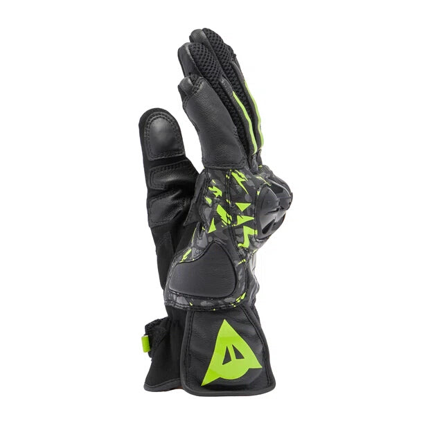 MIG 3 Unisex Lederhandschuhe - Black/Anthracite/Yellow-Fluo