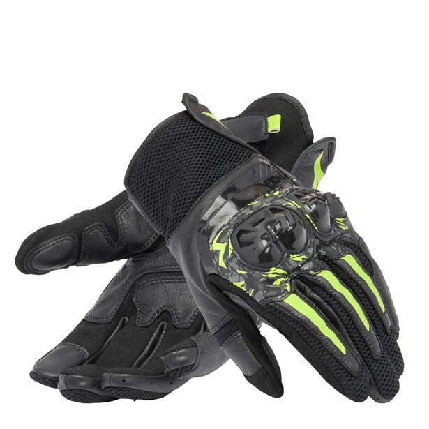 MIG 3 Unisex Lederhandschuhe - Black/Anthracite/Yellow-Fluo
