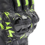 MIG 3 Unisex Lederhandschuhe - Black/Anthracite/Yellow-Fluo