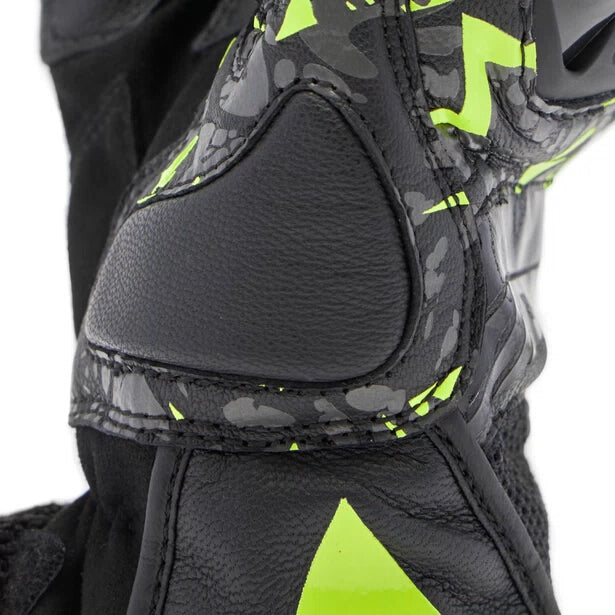 MIG 3 Unisex Lederhandschuhe - Black/Anthracite/Yellow-Fluo