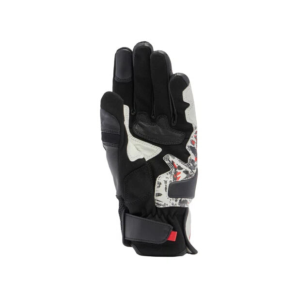 MIG 3 Unisex Lederhandschuhe - Black/Red Spray/White