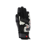 MIG 3 Unisex Lederhandschuhe - Black/Red Spray/White