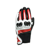 MIG 3 Unisex Lederhandschuhe - Black/White/Lava-Red