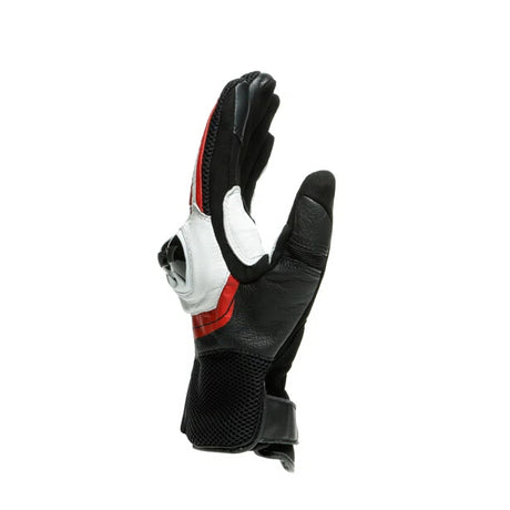 MIG 3 Unisex Lederhandschuhe - Black/White/Lava-Red