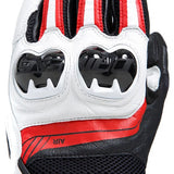 MIG 3 Unisex Lederhandschuhe - Black/White/Lava-Red