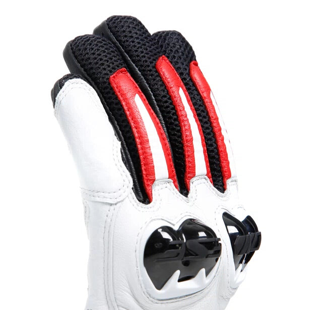 MIG 3 Unisex Lederhandschuhe - Black/White/Lava-Red