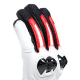 MIG 3 Unisex Lederhandschuhe - Black/White/Lava-Red