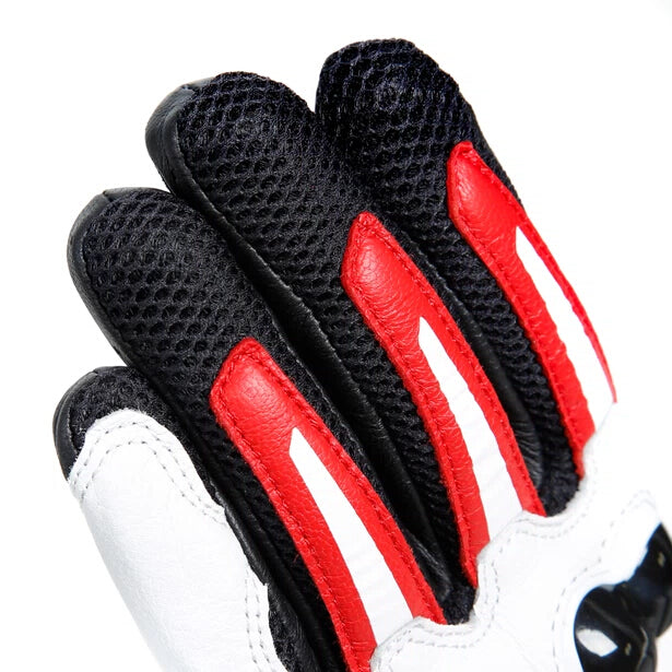 MIG 3 Unisex Lederhandschuhe - Black/White/Lava-Red