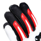 MIG 3 Unisex Lederhandschuhe - Black/White/Lava-Red