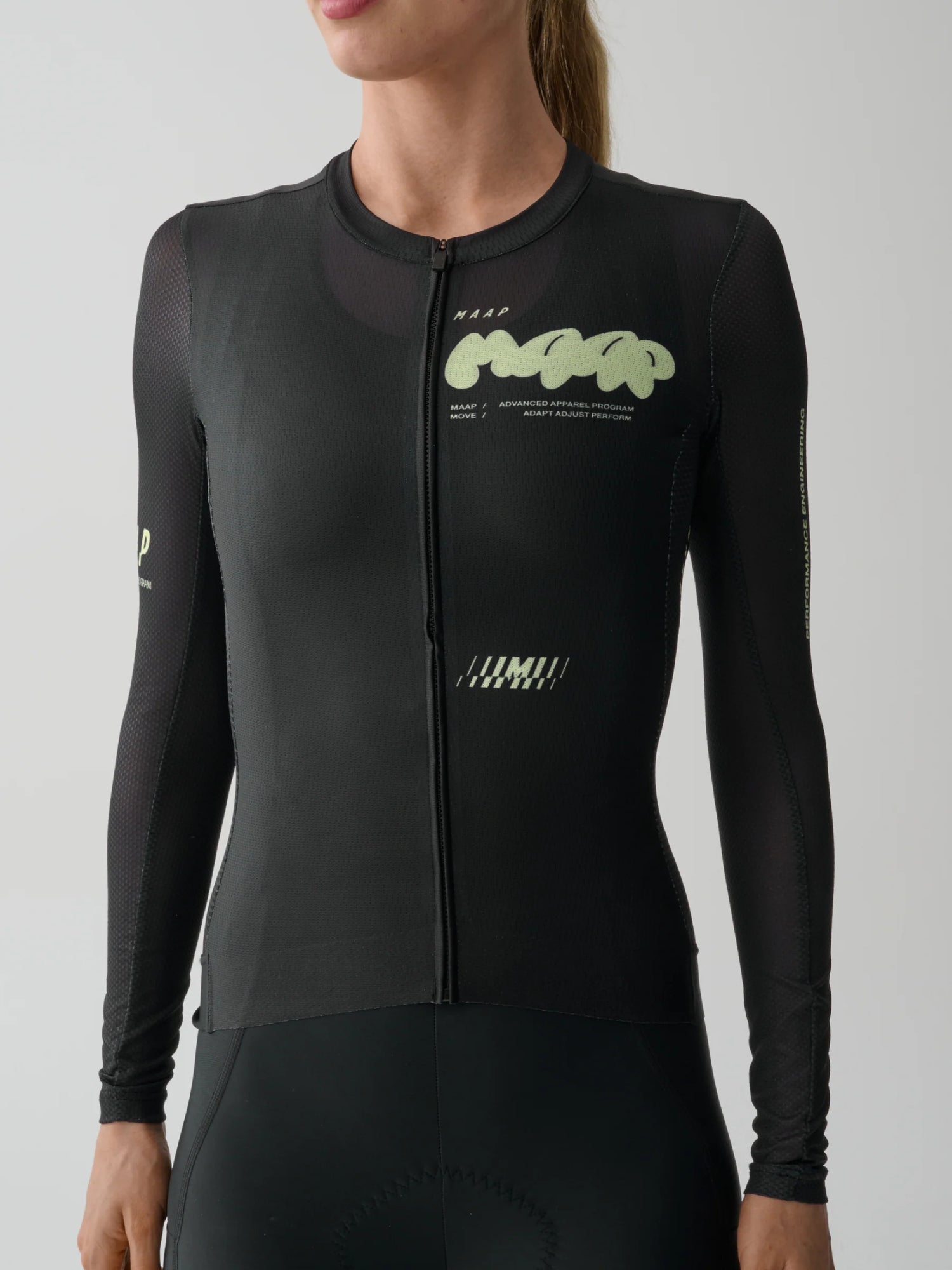 Womens Aerate Pro Air LS Jersey 3.0 - Black