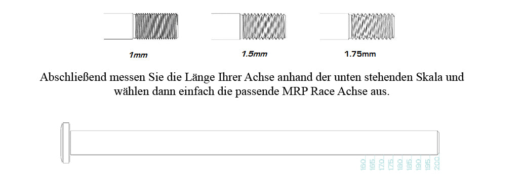 Nachrüstbare Hinterachse 1.75 - schwarz