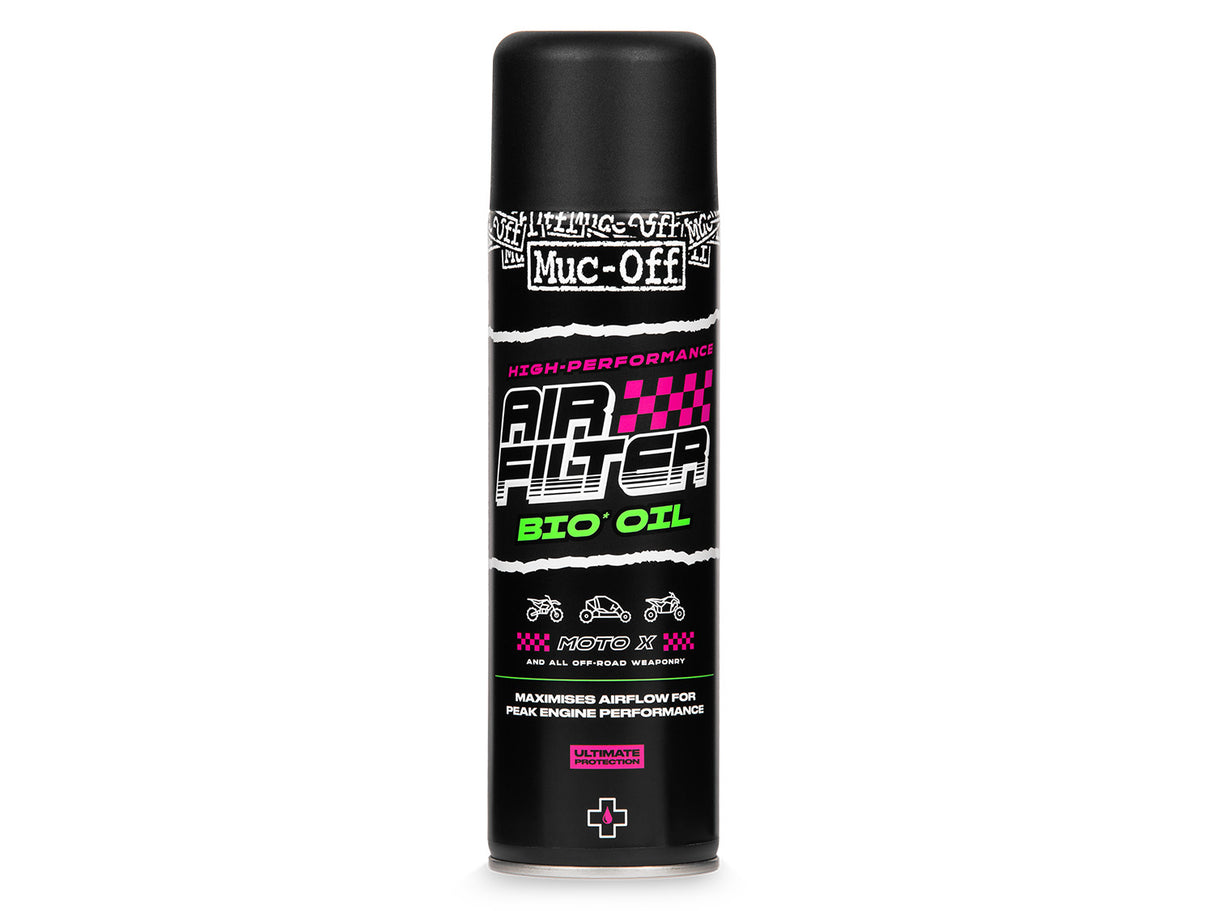 Muc Off Motorcycle Air Filter Oil Aerosol 500ml (12) - pink