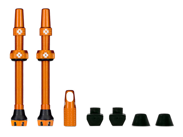Ventile V2 für Tubeless Reifen - orange - MTB & Road