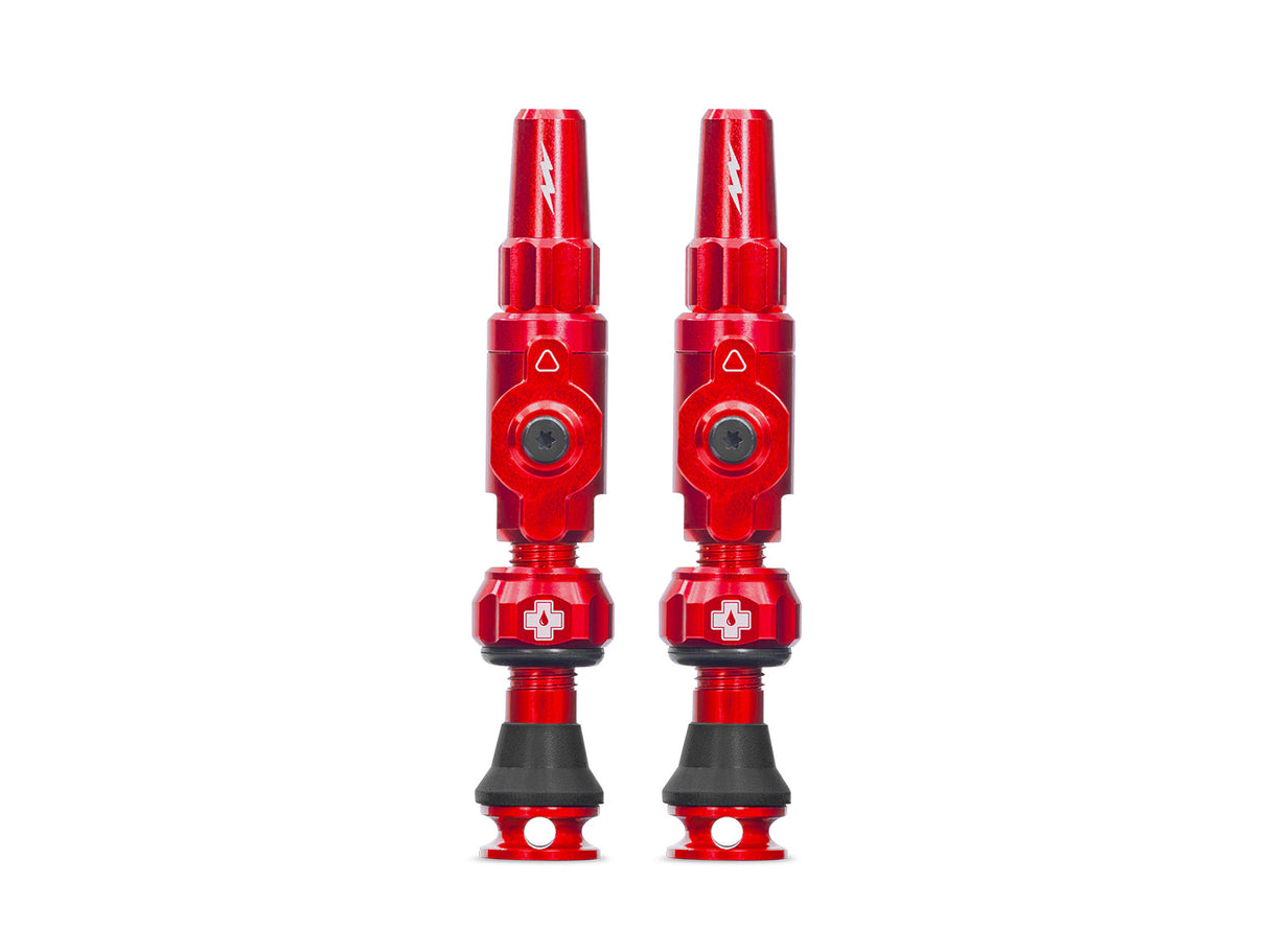 Muc Off Tubeless Valves Big Bore Lite - red