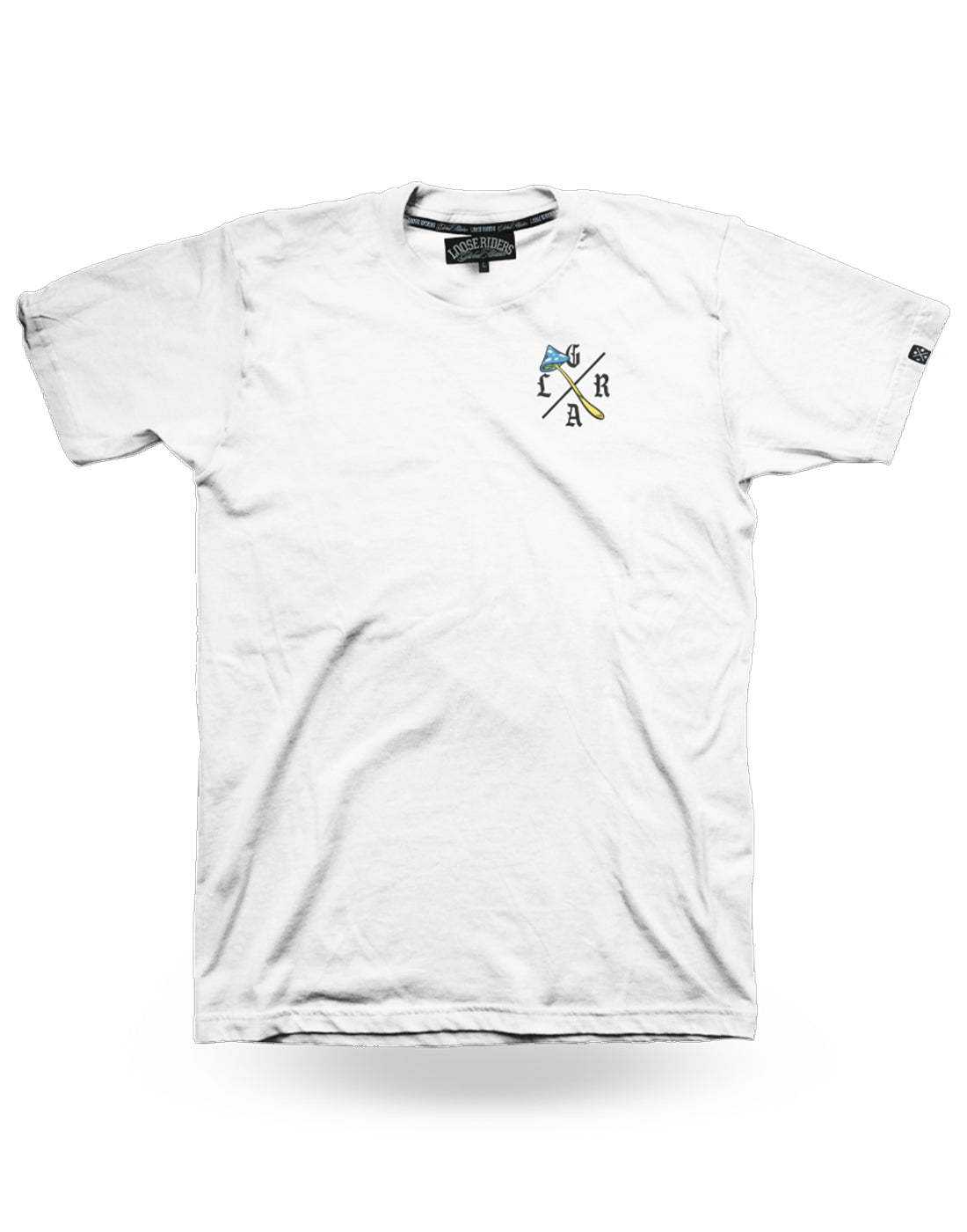 Mens T-Shirts - Shroom Skull White