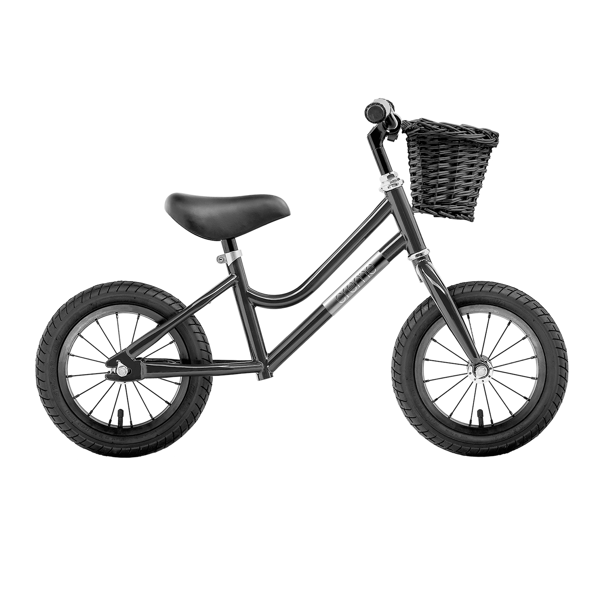 fahrrad schwarz mit korb Micky 12'' Schwarz