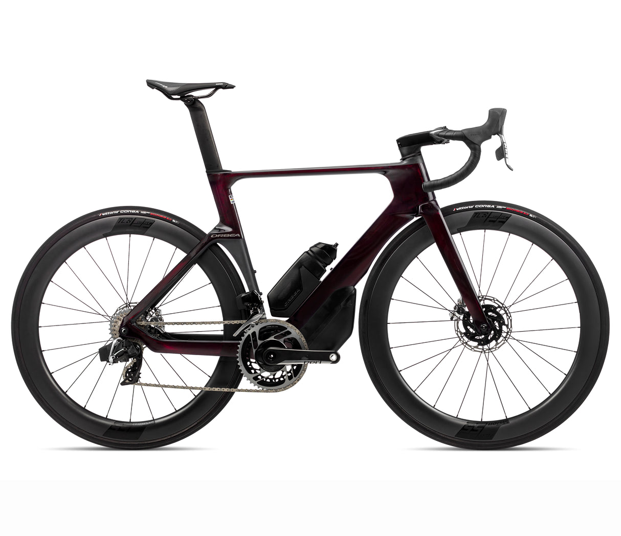 ORCA AERO M11e Ltd - Wine Red Carbon View (Gloss) - Carbon Raw (Matt)