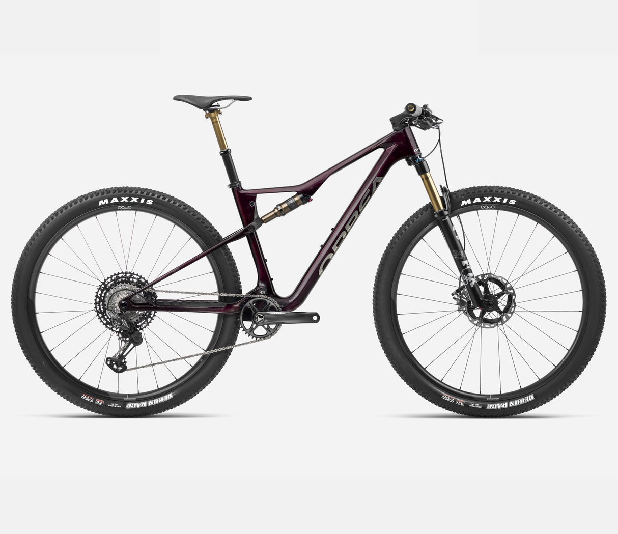 OIZ M-TEAM XTR - Wine Red Carbon View - Titan (Gloss)