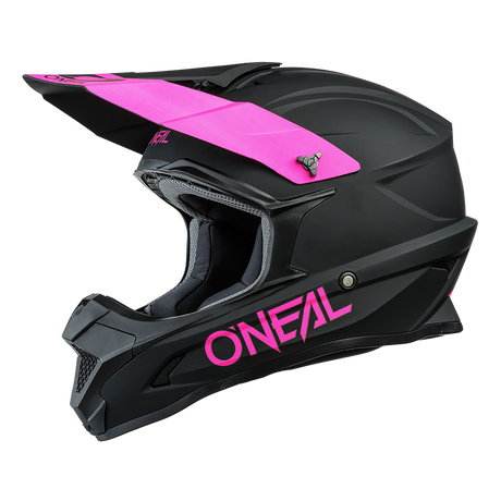 1SRS Helm SOLID black/pink