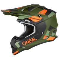 2SRS Casque SPYDE vert/noir/orange