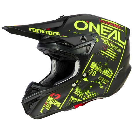 5SRS Polyacrylite Helm ATTACK black/neon yellow