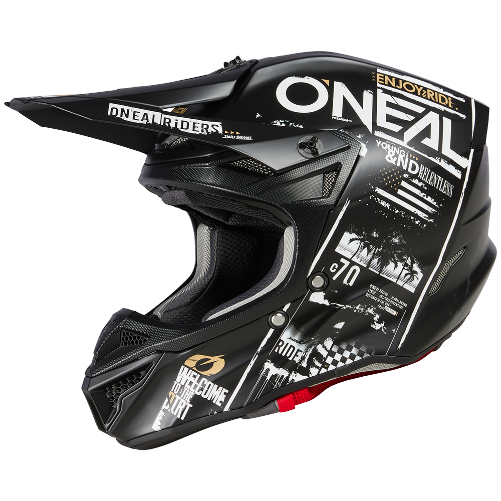 bike attack helmets 5SRS Polyacrylite Helmet ATTACK black/white